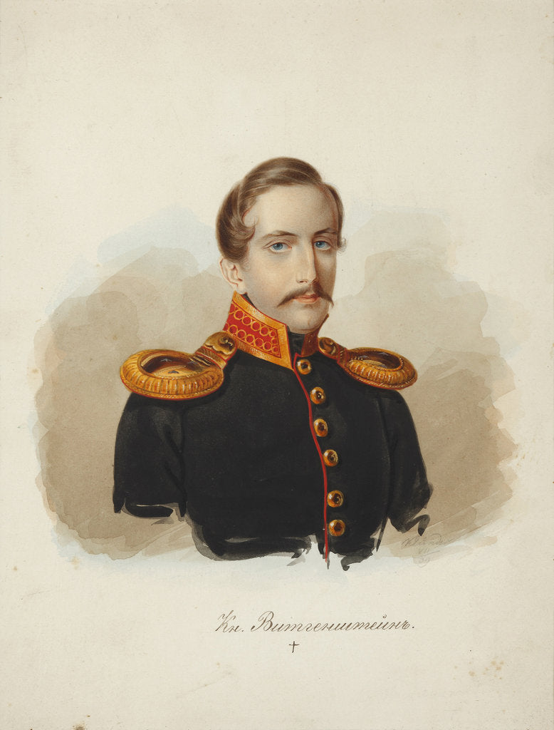 Detail of Prince Alexey Petrovich Wittgenstein, 1839 by Anonymous