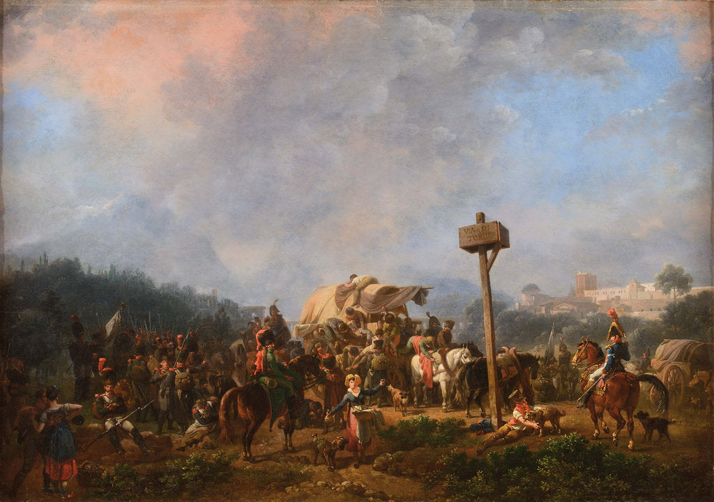 Detail of On the road to Turin by Anonymous