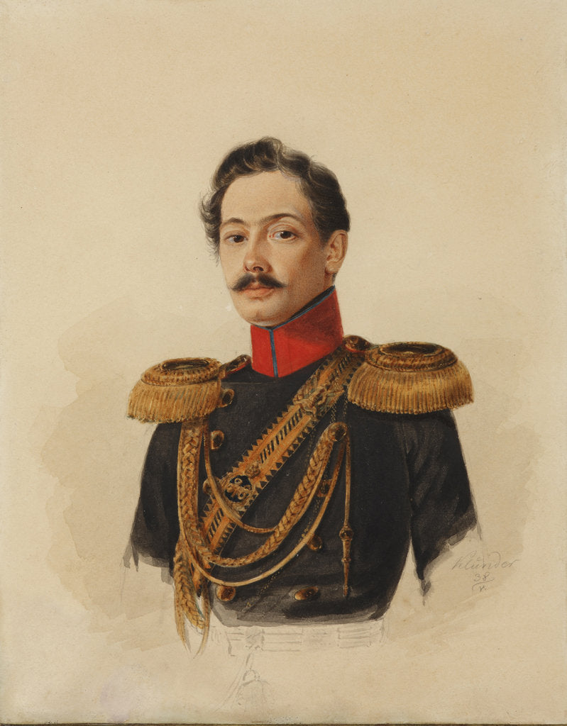 Detail of Irakly Abramovich Baratynsky, 1838 by Anonymous