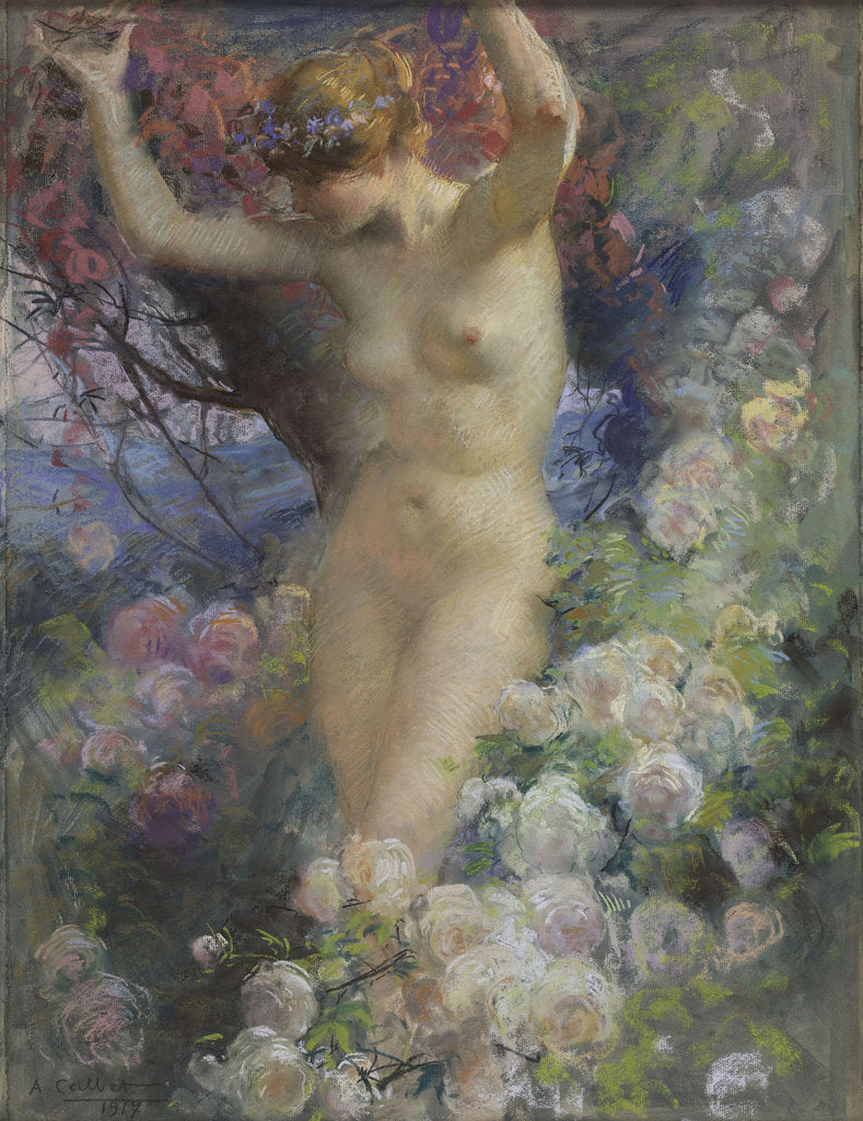 Detail of Among the roses (Parmi les roses), 1917 by Anonymous