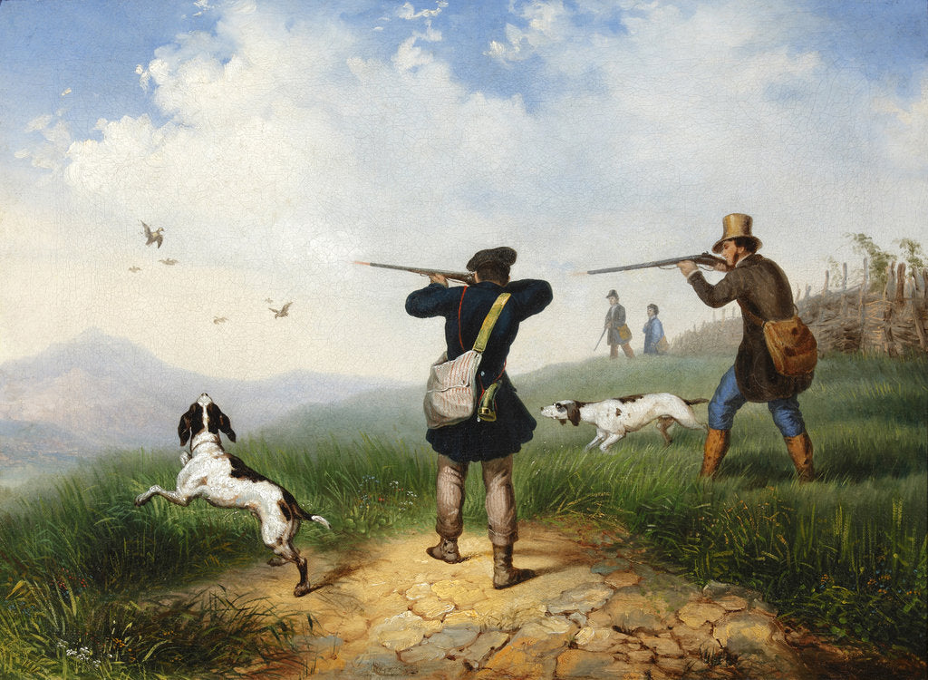 Detail of Hunting, 1848 by Anonymous