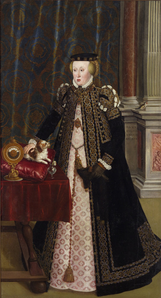 Detail of Archduchess Anna of Austria, daughter of Emperor Ferdinand I, 1556 by Anonymous