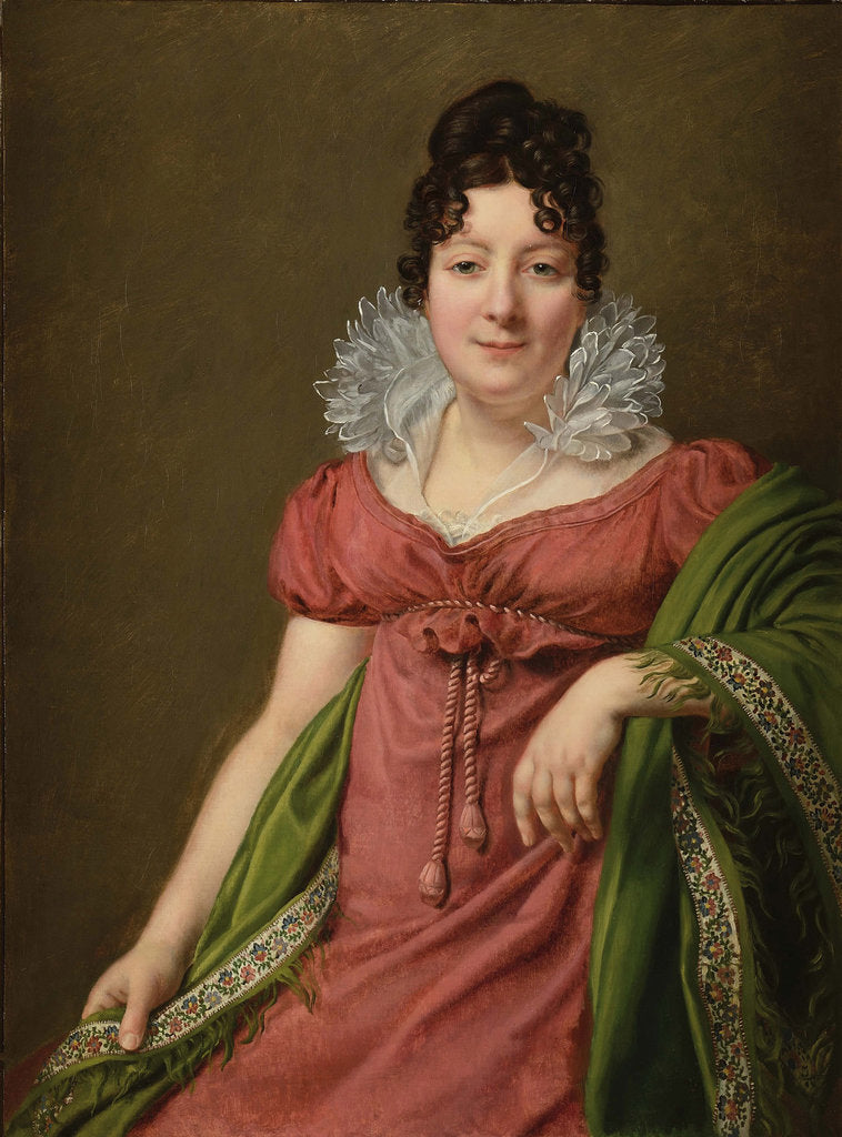 Detail of Portrait of Marie-Thérèse Bourgoin, mistress to Emperor Alexander I, ca 1809 by Anonymous