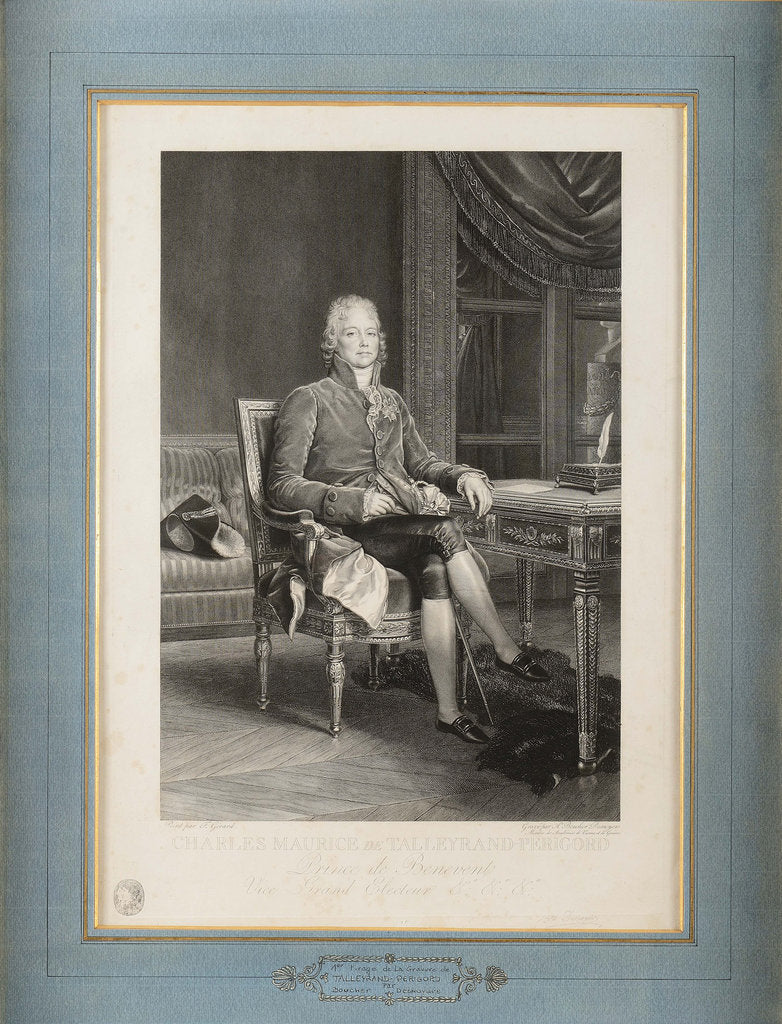Detail of Charles Maurice de Talleyrand Périgord, Prince de Bénévent, ca 1808 by Anonymous