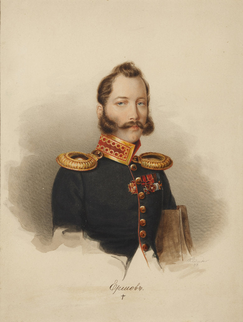 Detail of Ivan Ivanovich Ershov, 1838 by Anonymous