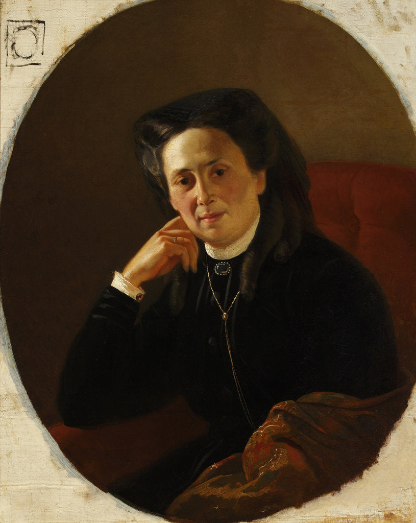 Detail of Portrait of Kleopatra Vasilyevna Kolyubakina, née Nashchokina, Early 1880s by Anonymous