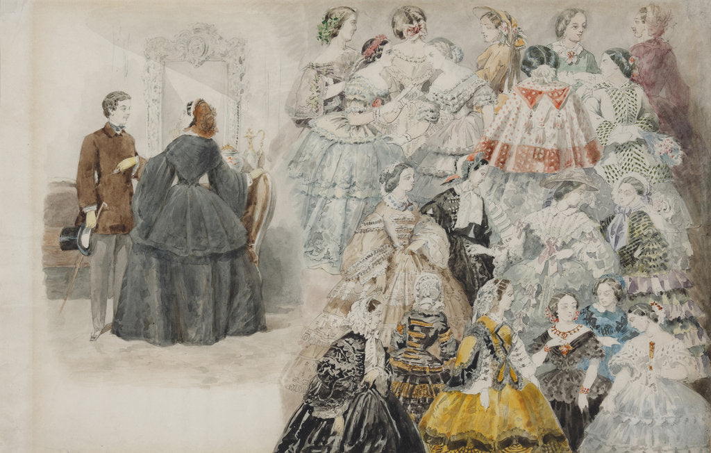 Detail of Ladies Fashion, End 1840s by Anonymous