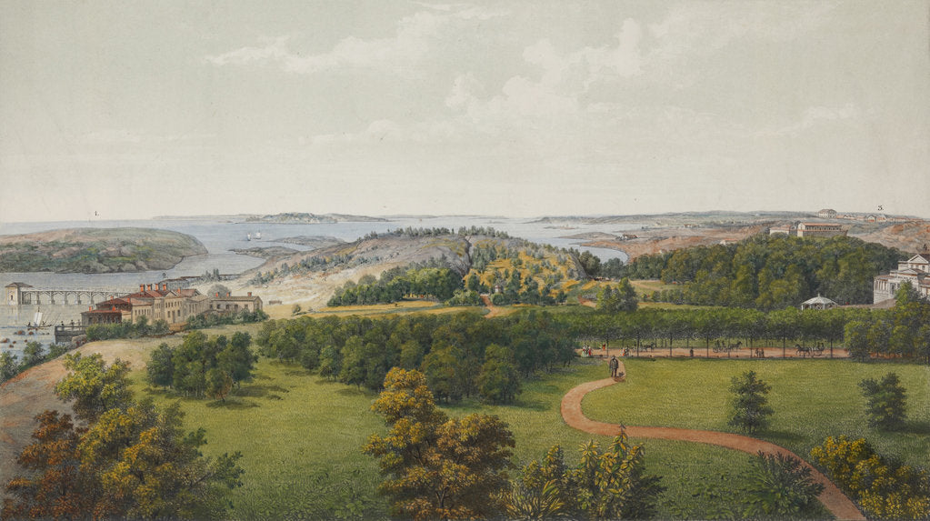 Detail of Panoramic View of Sveaborg and Helsingfors (Sheet 2), 1855 by Anonymous