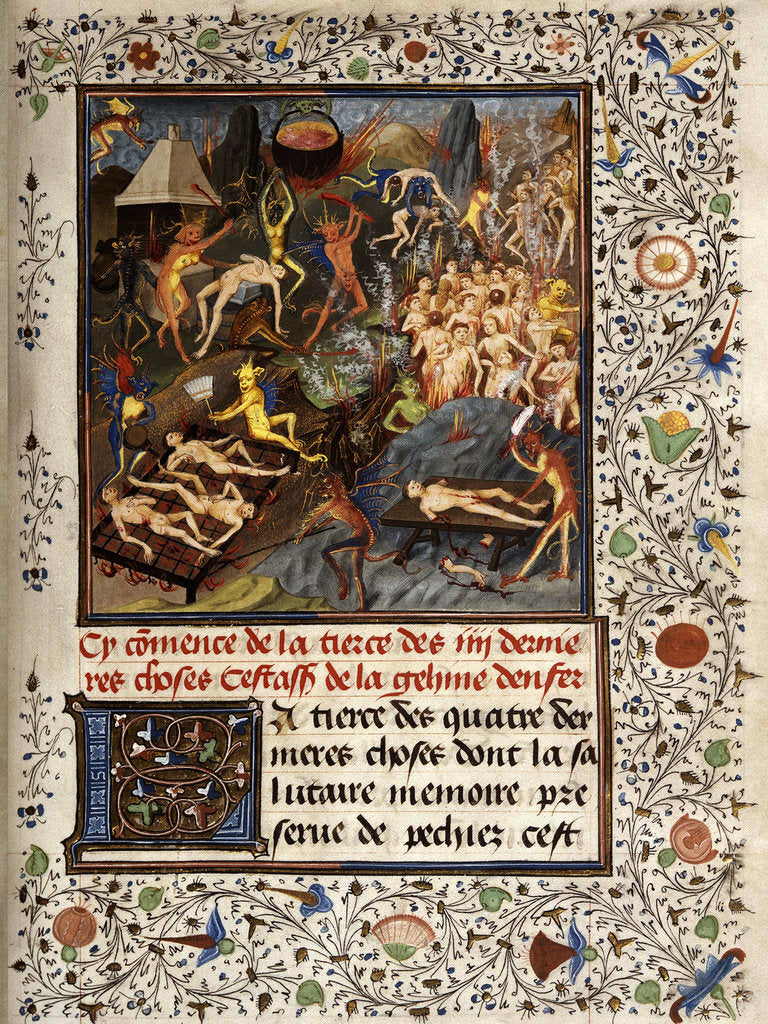 Detail of The Hell, after 1454 by Anonymous