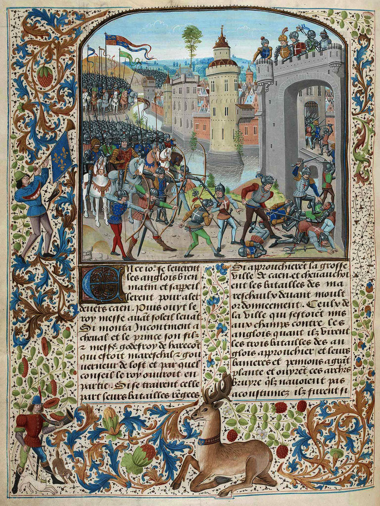 Detail of The Battle of Caen in 1346 by Anonymous