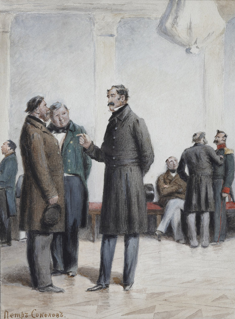 Detail of Illustration for the story Two Landowners (from A Sportsmans Sketches) by Ivan Turgenev, 1880s by Anonymous