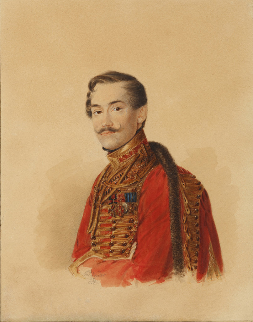 Detail of Kirill Leontievich Cherepov, 1838 by Anonymous