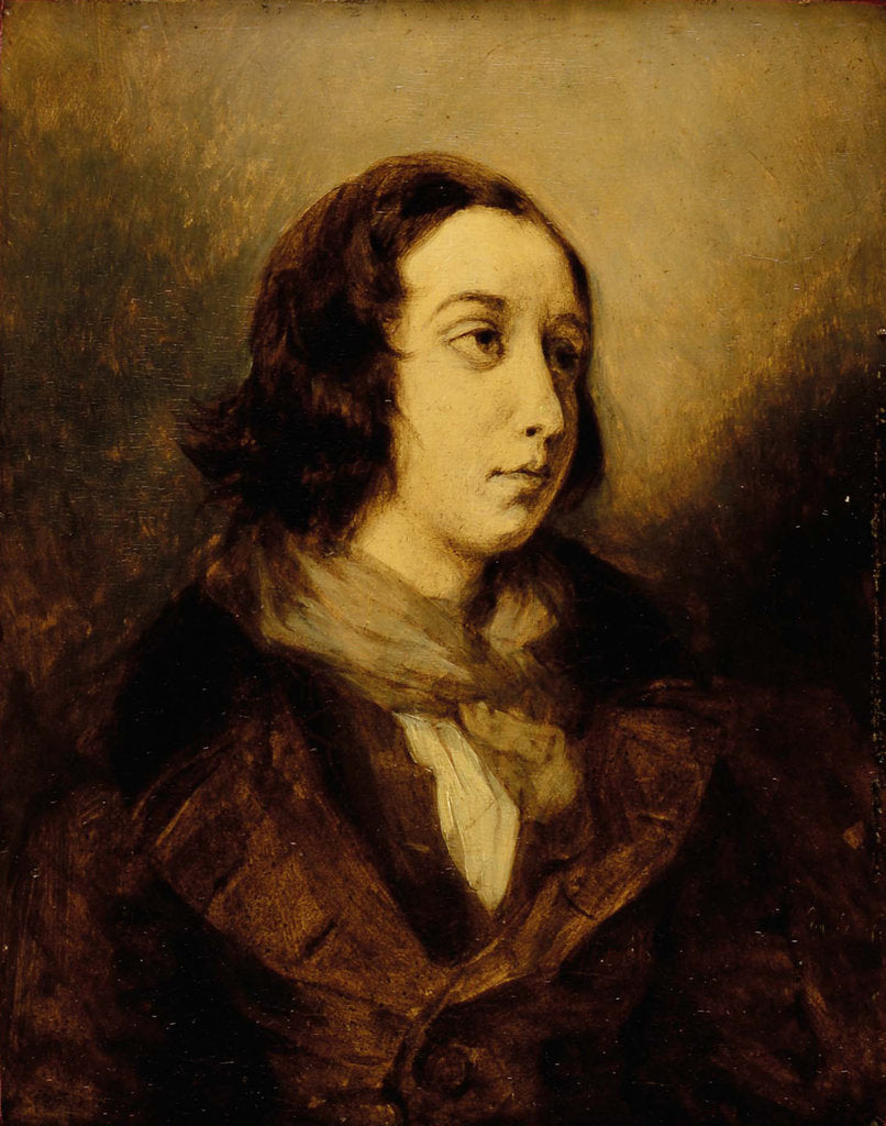 Detail of George Sand dressed as a man, 1834 by Anonymous