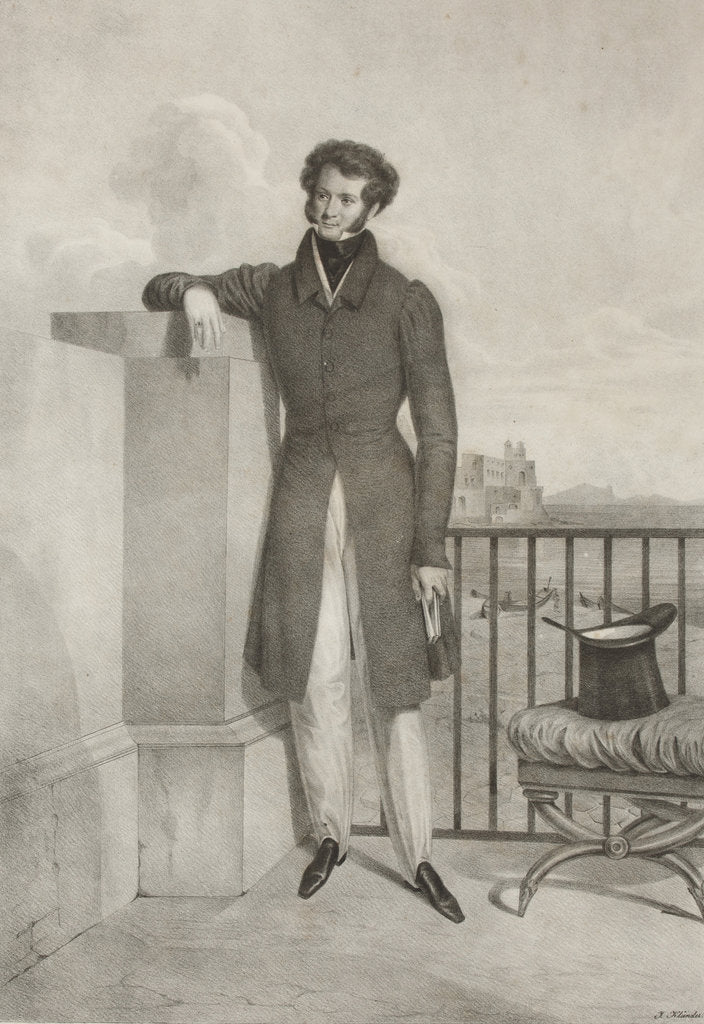 Detail of Dmitri Mikhaylovich Obreskov, Early 1830s by Anonymous