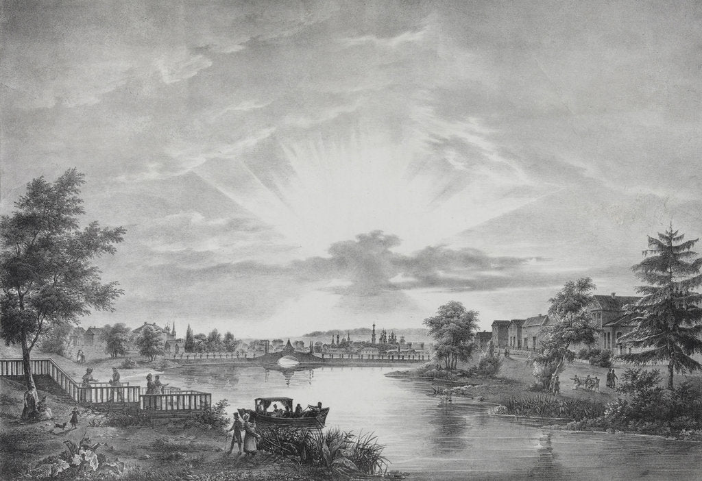 Detail of Presnensky Ponds in Moscow, 1825 by Anonymous