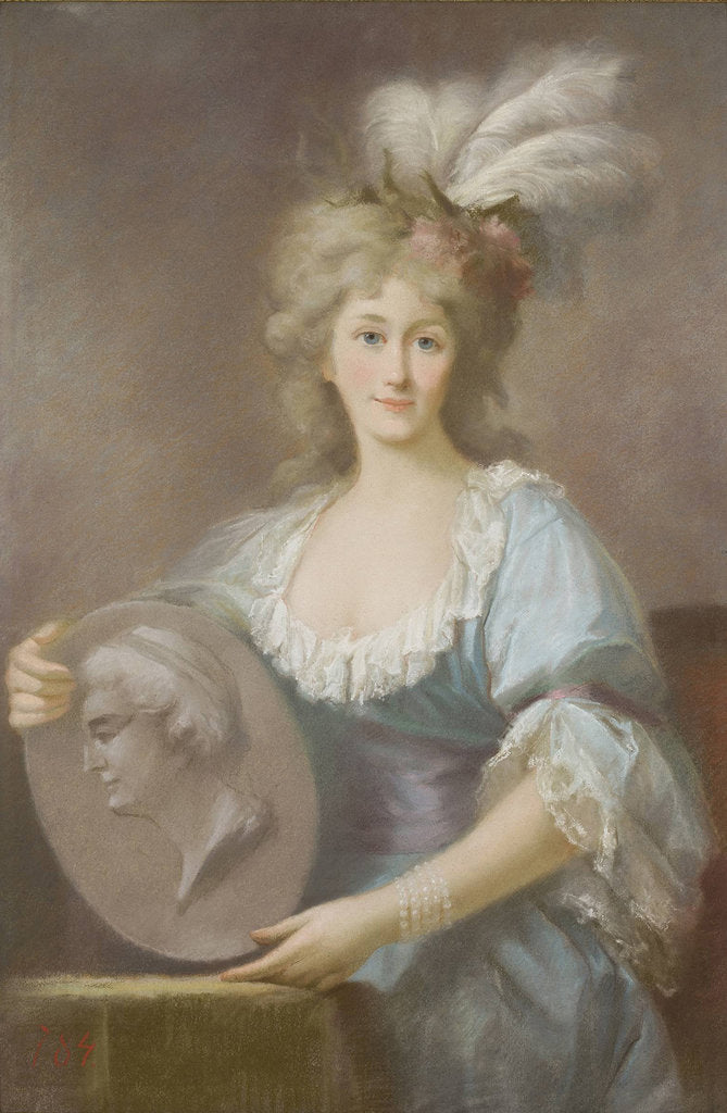 Detail of Duchess Dorothea of Courland, née Countess von Medem, ca 1792 by Anonymous