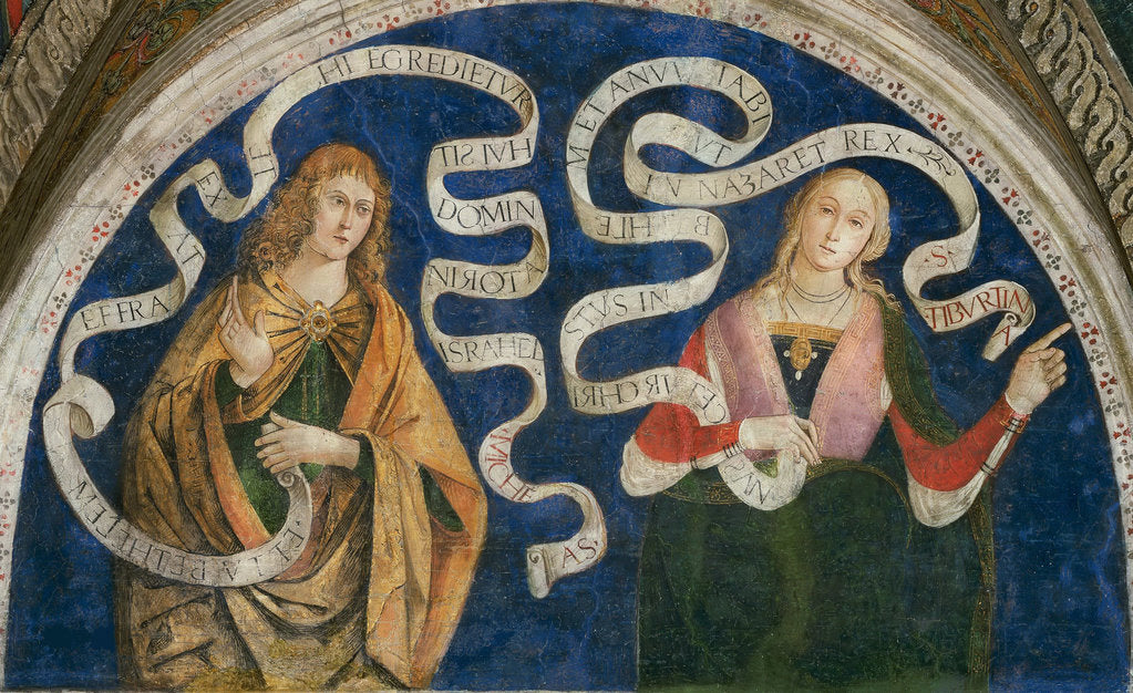 Detail of The Prophet Micah and the Tiburtine Sibyl, 1492-1495 by Anonymous