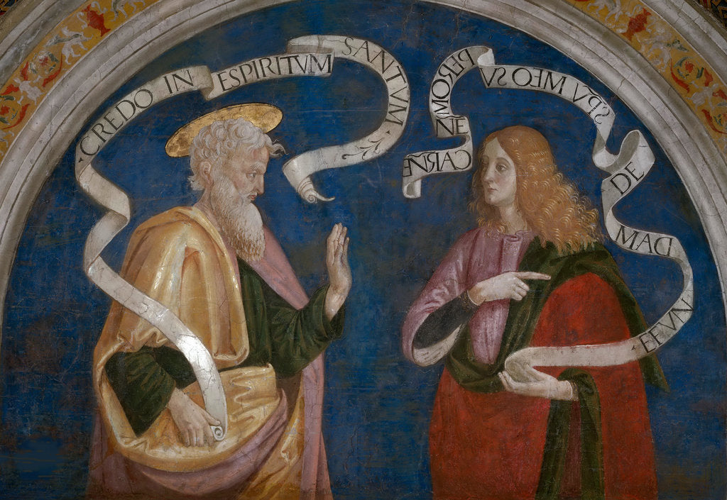 Detail of Bartholomew the Apostle and the Prophet Joel, 1492-1495 by Anonymous