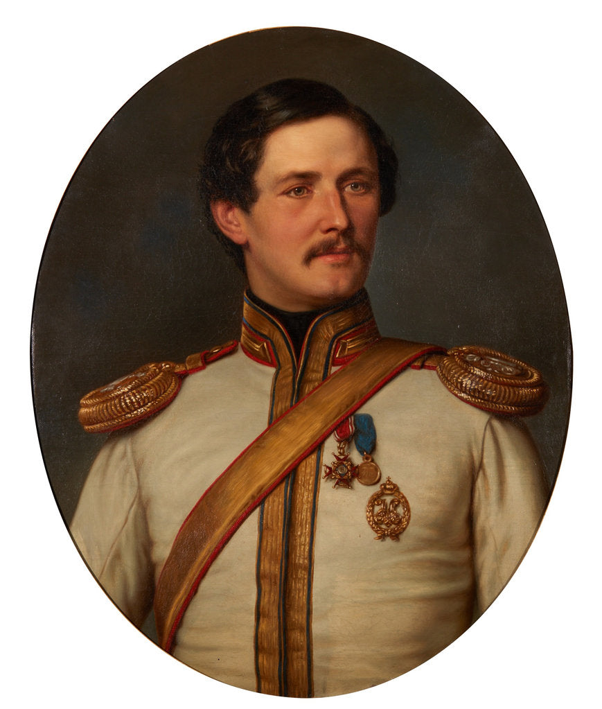 Detail of Peter Dominikus Ludwig, Prince of Sayn-Wittgenstein-Berleburg-Ludwigsburg, 1858 by Anonymous