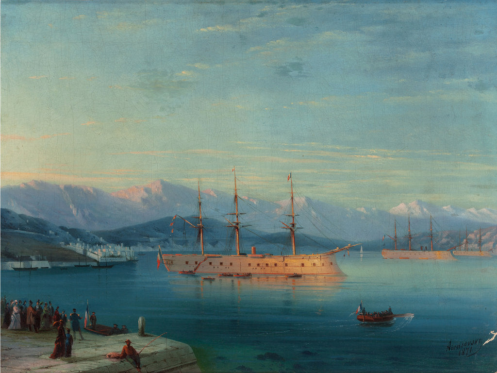 Detail of French Ships Departing the Black Sea, 1871 by Anonymous