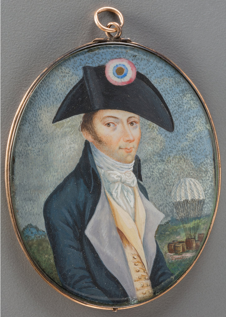 Detail of Portrait of André-Jacques Garnerin, Late 18th cent by Anonymous