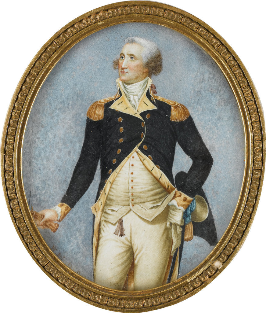 Detail of Portrait of George Washington, 1793 by Anonymous