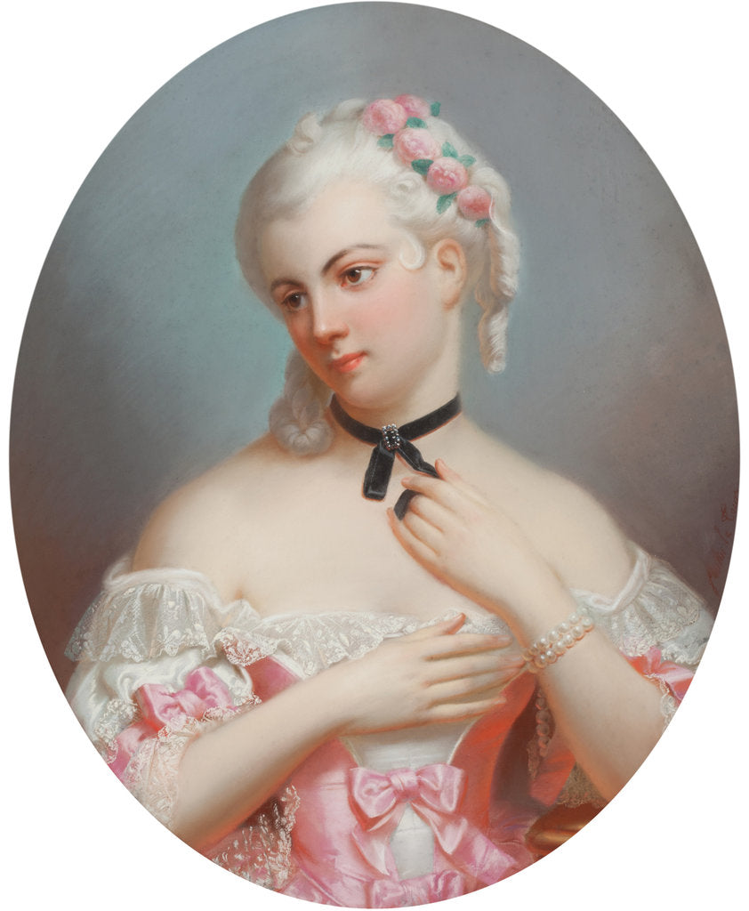 Detail of Louise Élisabeth of France, First half of the 19th cent by Anonymous
