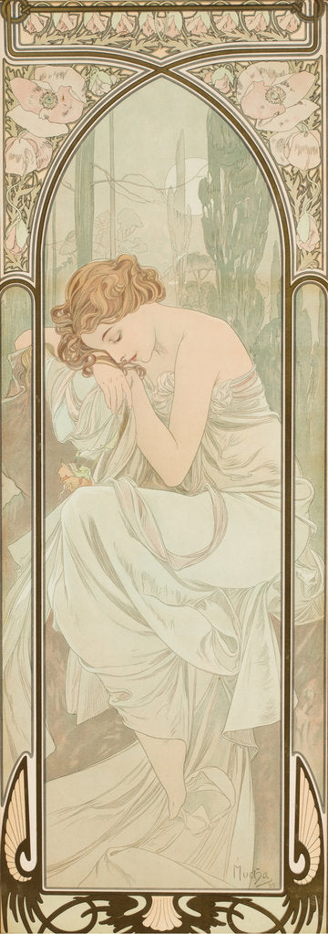 Detail of Repos de la nuit, 1899 by Anonymous