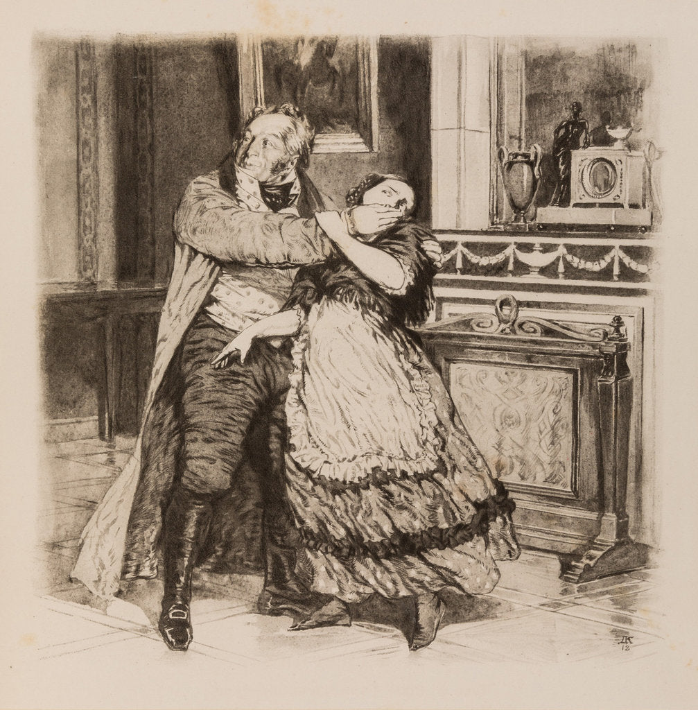 Detail of Illustration to the comedy Woe from Wit by Alexander Griboyedov, 1913 by Anonymous