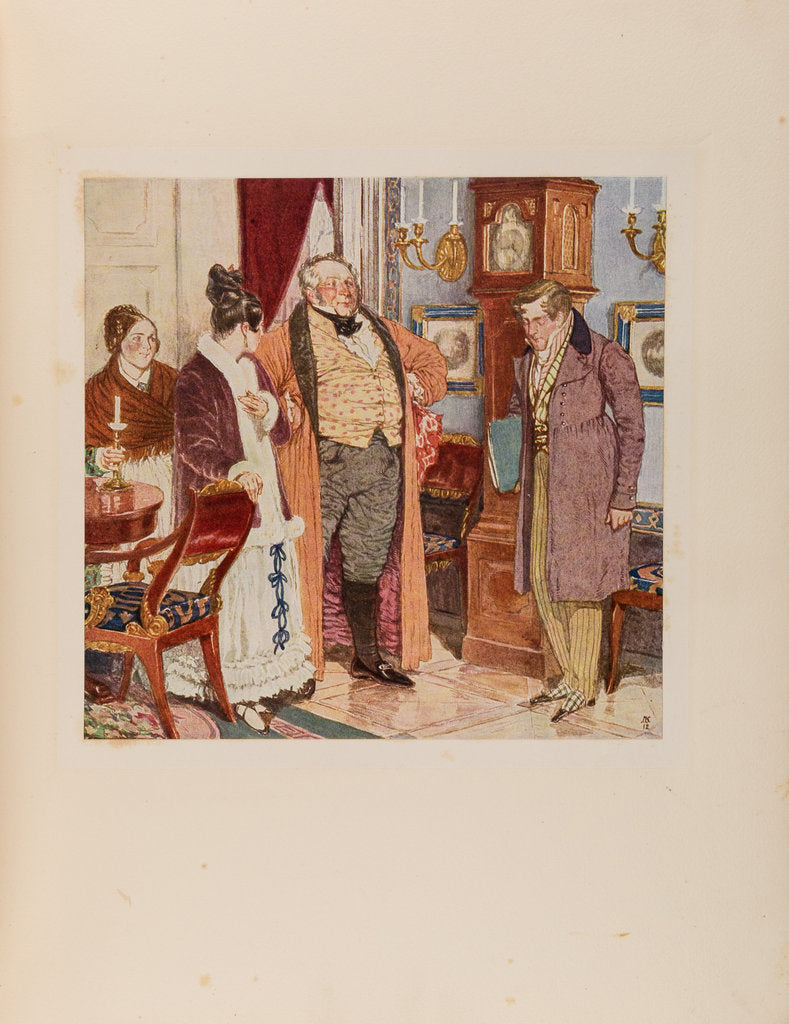 Detail of Illustration to the comedy Woe from Wit by Alexander Griboyedov, 1913 by Anonymous