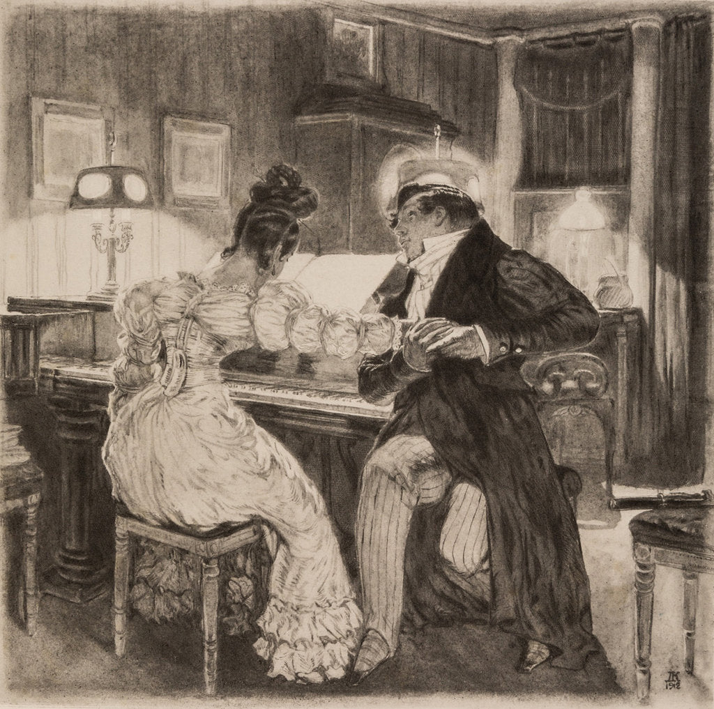 Detail of Illustration to the comedy Woe from Wit by Alexander Griboyedov, 1913 by Anonymous