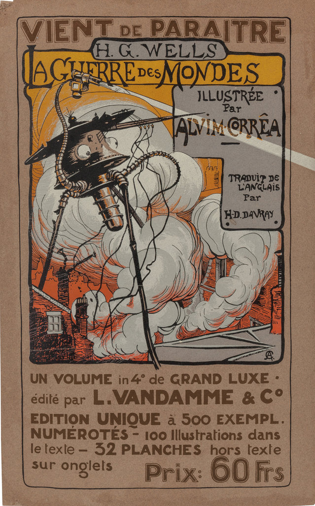 Detail of Poster to the special edition of The War of Worlds by H. G. Wells, 1906 by Anonymous