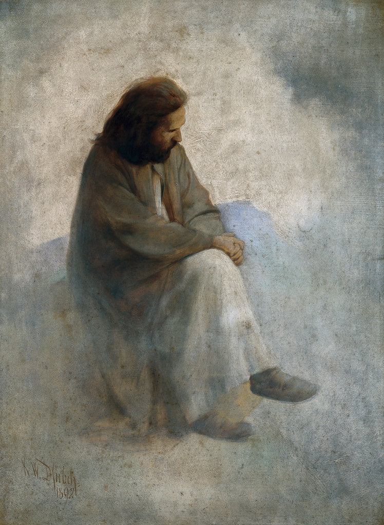 Detail of Self-portrait as Christ, 1892 by Anonymous