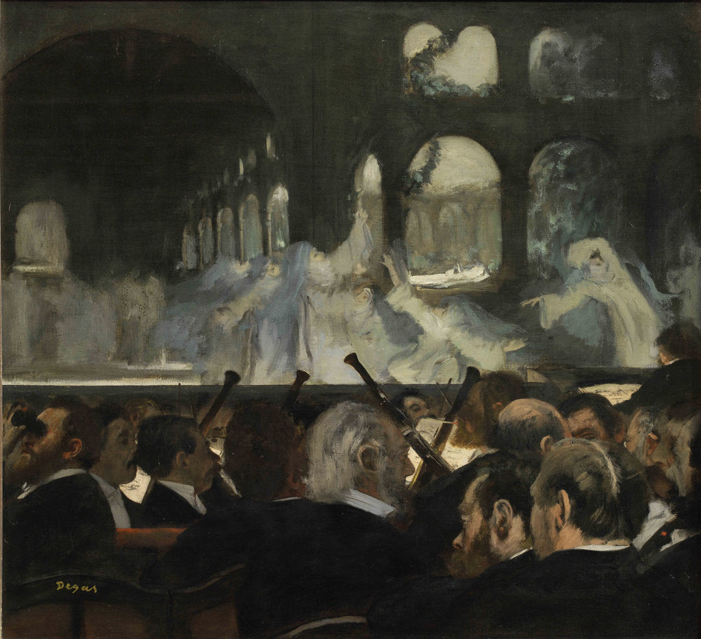 Detail of The Ballet Scene from Meyerbeers Opera Robert Le Diable (Ballet of the Nuns), 1876 by Anonymous