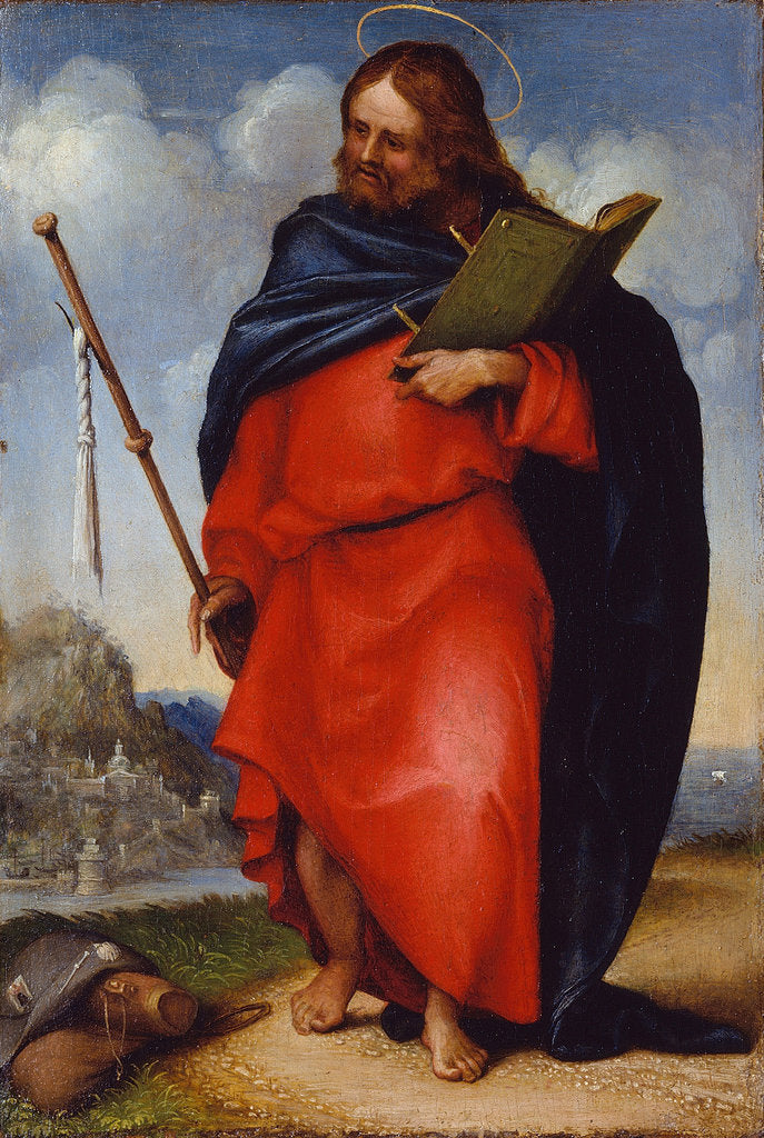 Detail of Apostle Saint James the Great, 1516 by Anonymous