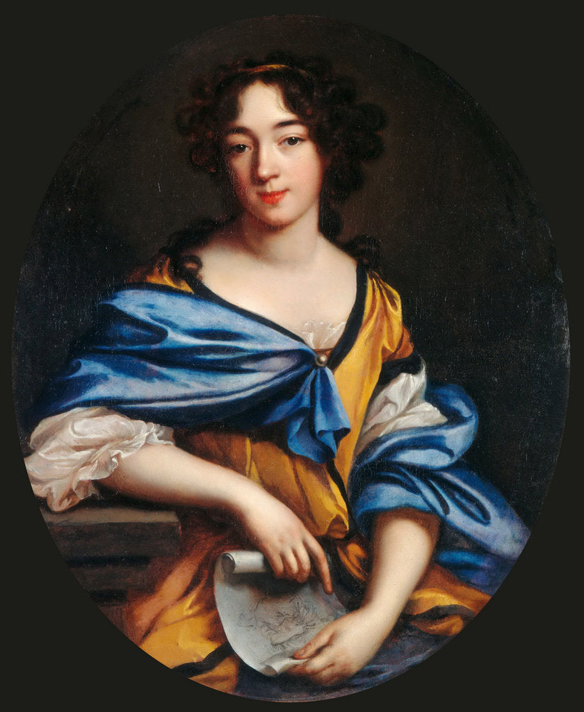 Detail of Self-Portrait, 1672 by Anonymous