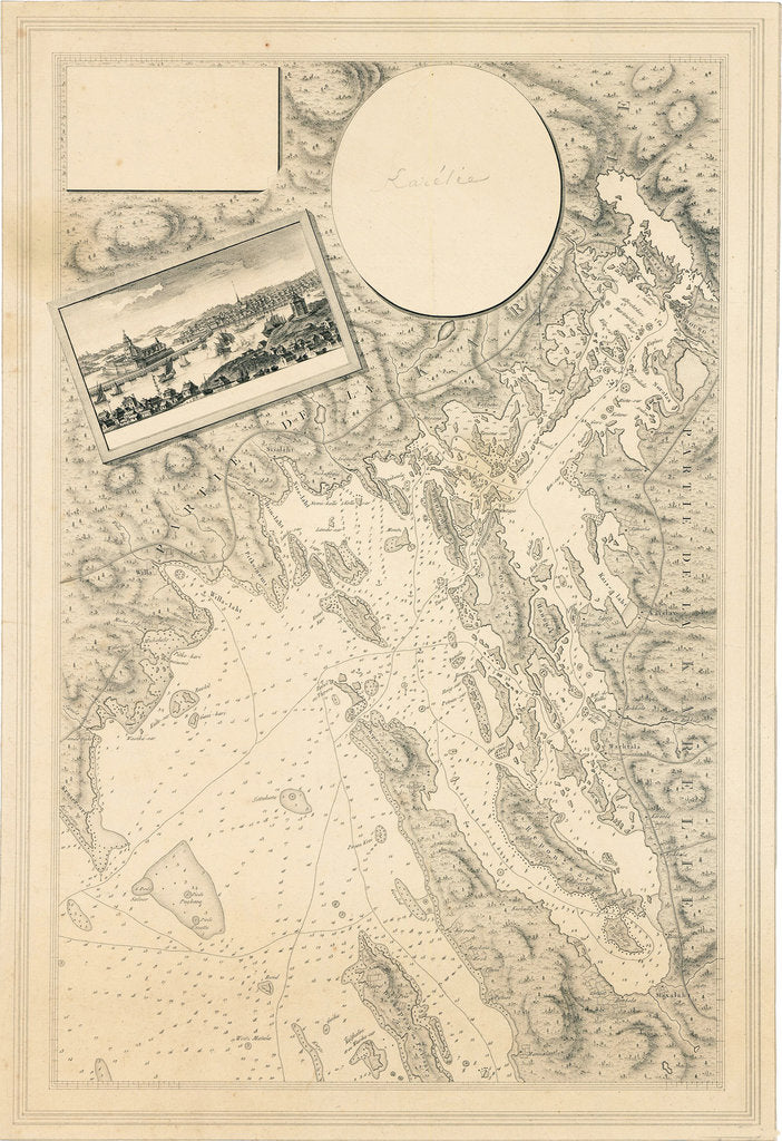 Detail of Sea chart of Vyborg bay, Russia, c. 1786-88 by Anonymous