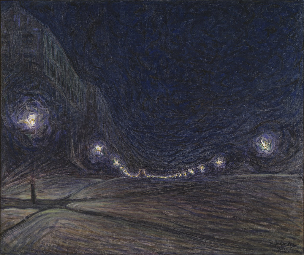 Detail of Hornsgatan, la nuit, 1902 by Anonymous