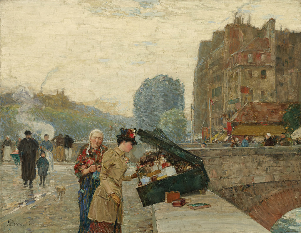 Detail of Quai Saint-Michel, 1888 by Anonymous