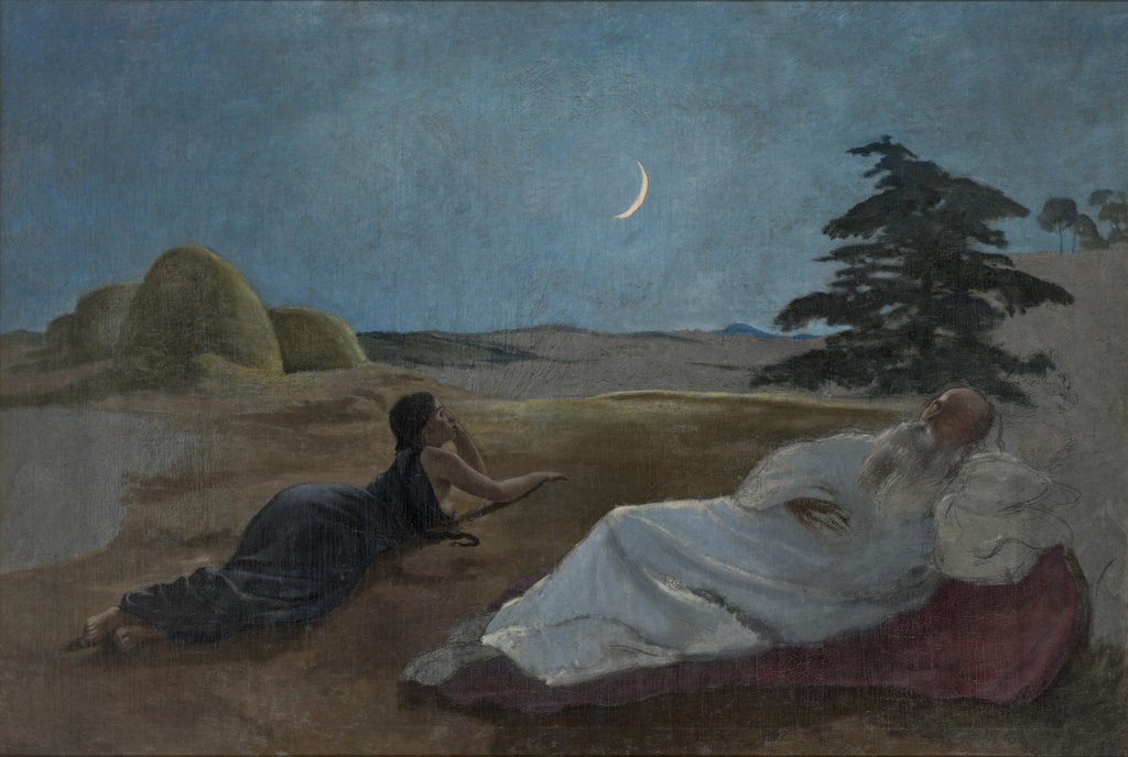 Detail of Ruth and Boaz, c. 1870 by Anonymous