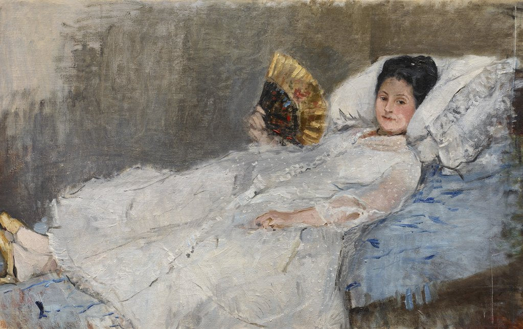 Detail of Portrait of Madame Hubbard, 1874 by Anonymous