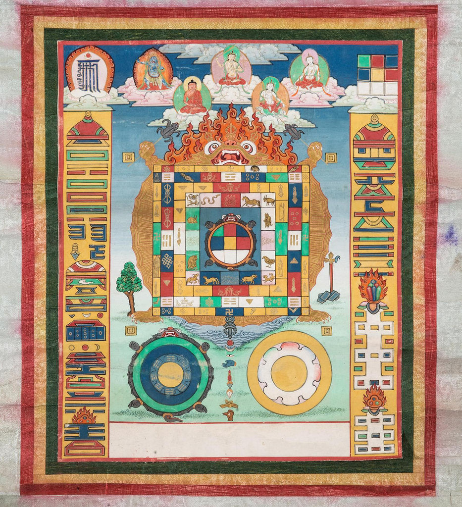 Detail of Chinese calendar, 19th century by Anonymous