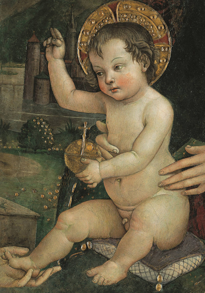 Detail of Baby Jesus of the Hands (Il bambin Gesù delle Mani), c. 1492 by Anonymous
