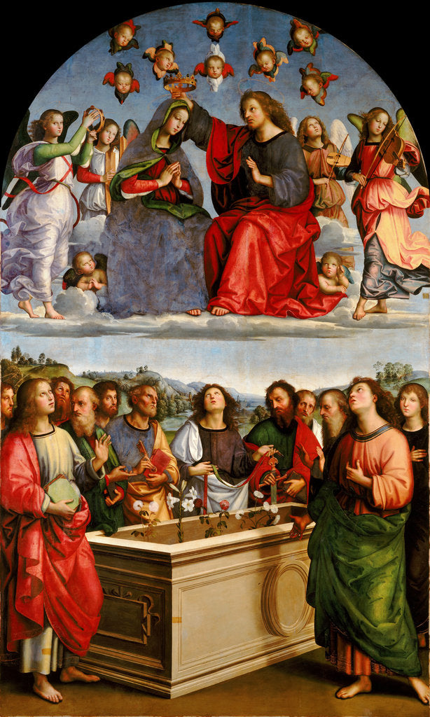 Detail of The Coronation of the Virgin (Oddi Altarpiece), 1502-1503 by Anonymous