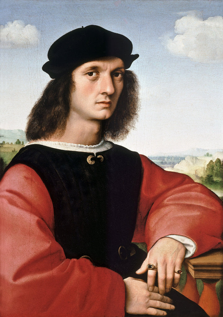 Detail of Portrait of Agnolo Doni, ca 1506-1507 by Anonymous