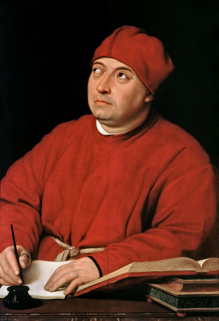 Detail of Portrait of Tommaso Inghirami, ca 1509 by Anonymous