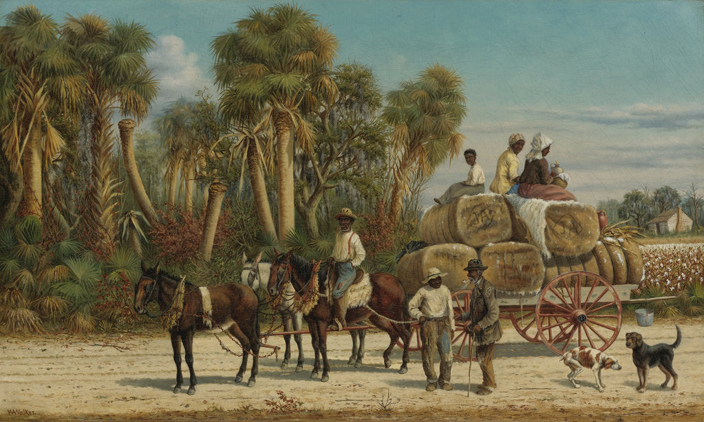 Detail of The Cotton Wagon, 1880s by Anonymous