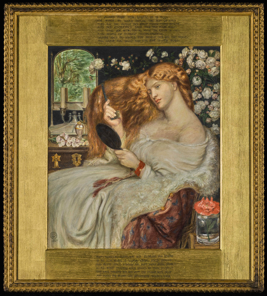 Detail of Lady Lilith, 1867 by Anonymous