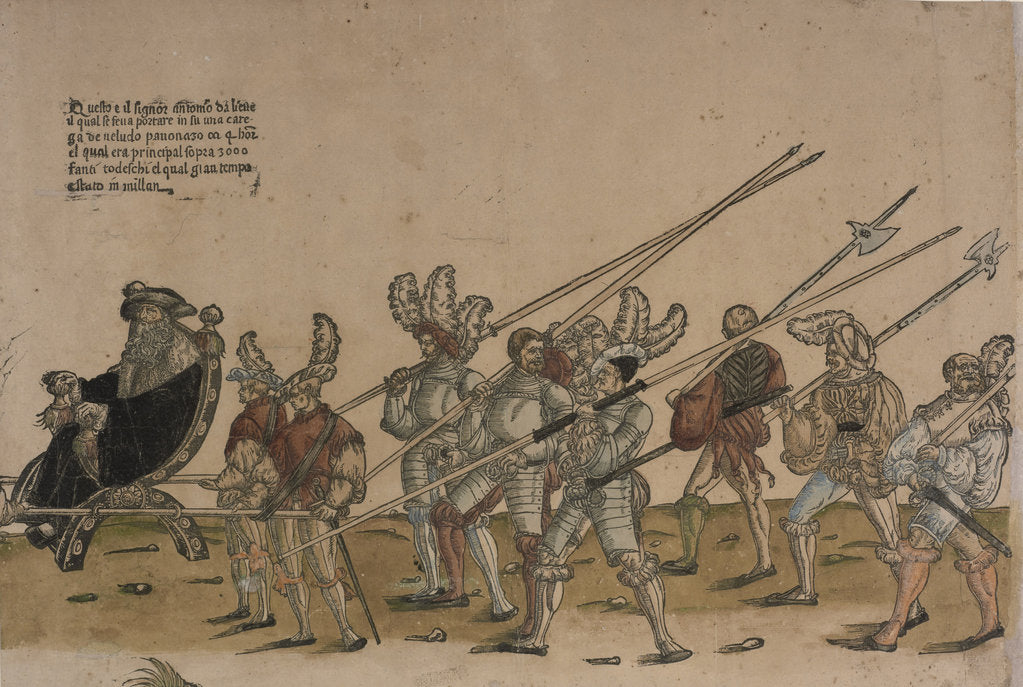 Detail of Ceremonial Procession in Bologna on 5 November 1529 by Anonymous