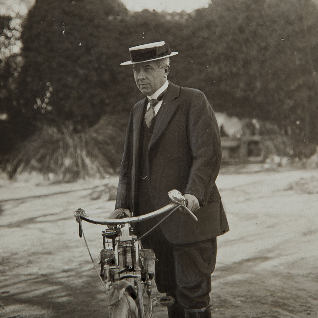 Detail of Portrait of Maurice Maeterlinck, c. 1911 by Anonymous